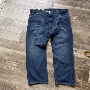 Levi's 501 Original Button Fly Men's‎ Denim Blue Jeans Size 48x32 (30.5) Read